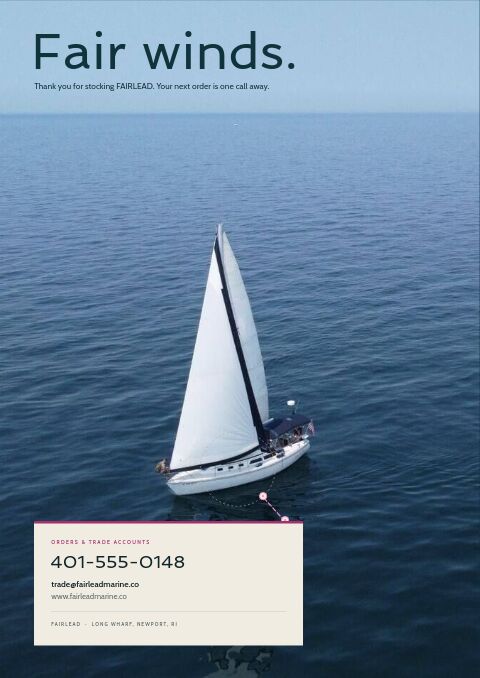 Marine & Boating Premium — Back Cover page