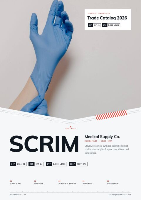Medical Supplies Premium — modello di catalogo premium