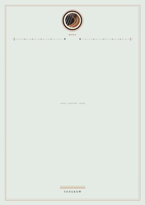 Music & Instruments Premium — Framed Blank page