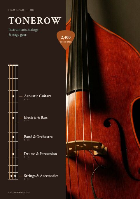 Music & Instruments Premium — Cover · split page