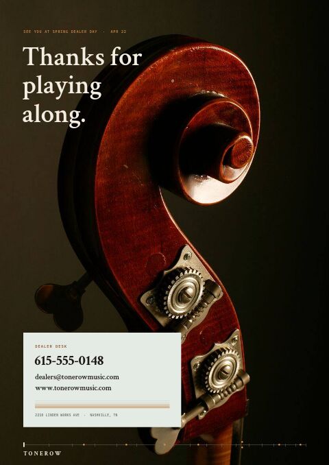 Music & Instruments Premium — Back Cover page
