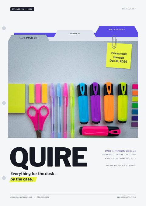Office Supplies Premium — modello di catalogo premium