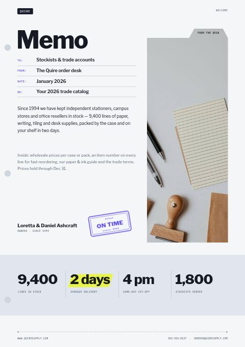 Office Supplies Premium — Welcome / About page