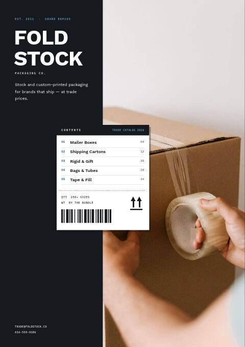 Packaging Premium — Cover · split page