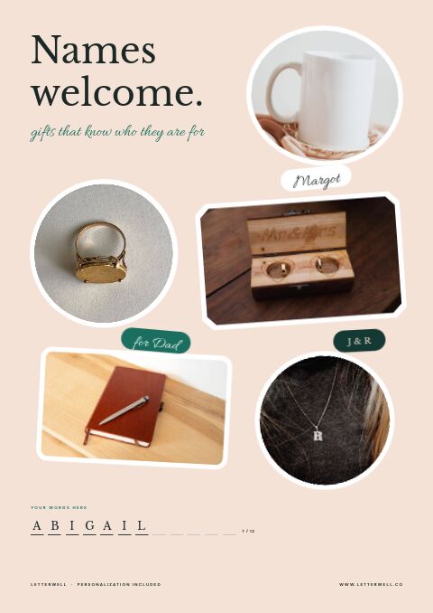 Personalized Products Premium — Cover · sticker page