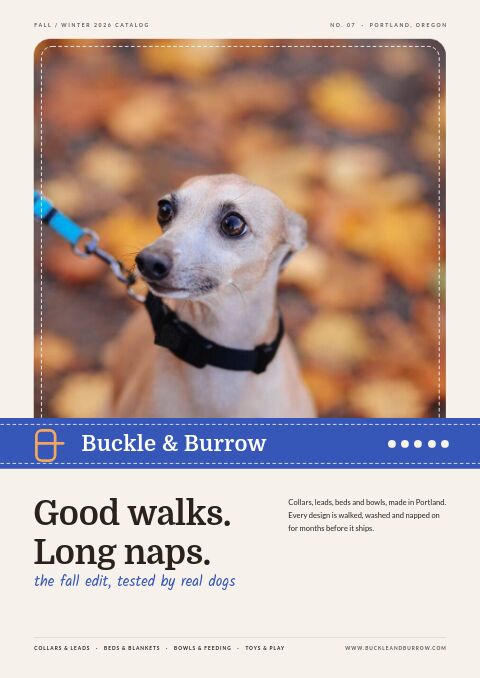 Pet Supplies Premium catalog template cover