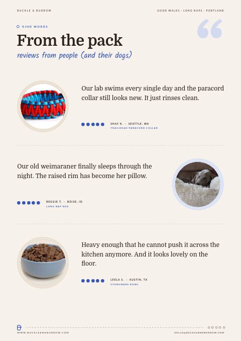 Pet Supplies Premium — Testimonials page