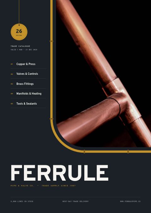 Plumbing Supplies Premium — modello di catalogo premium