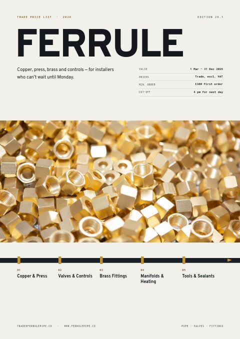 Plumbing Supplies Premium — Cover · band page