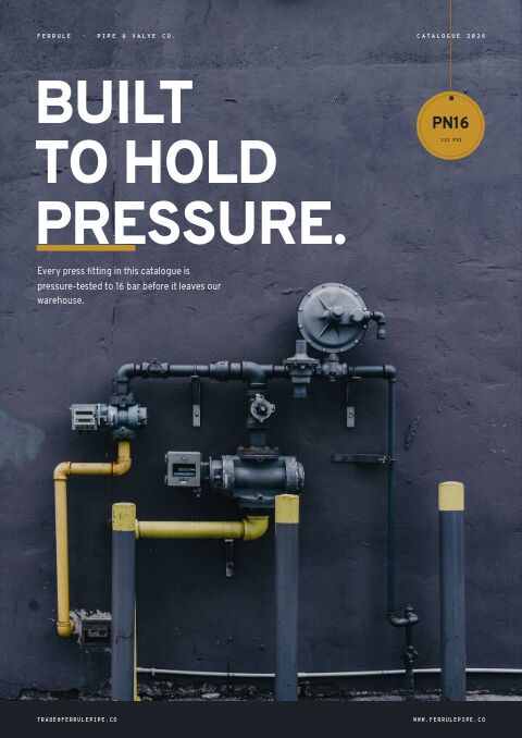 Plumbing Supplies Premium — Cover · poster page