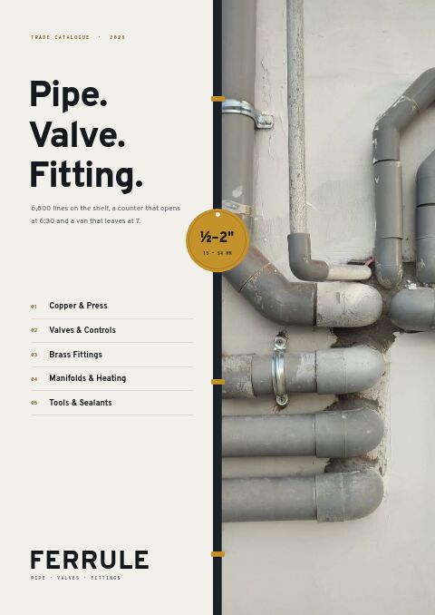 Plumbing Supplies Premium — Cover · split page