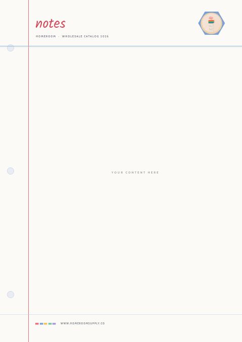 School Supplies Premium — Framed Blank page