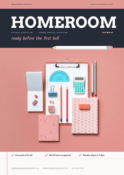 School Supplies Premium — modello di catalogo premium