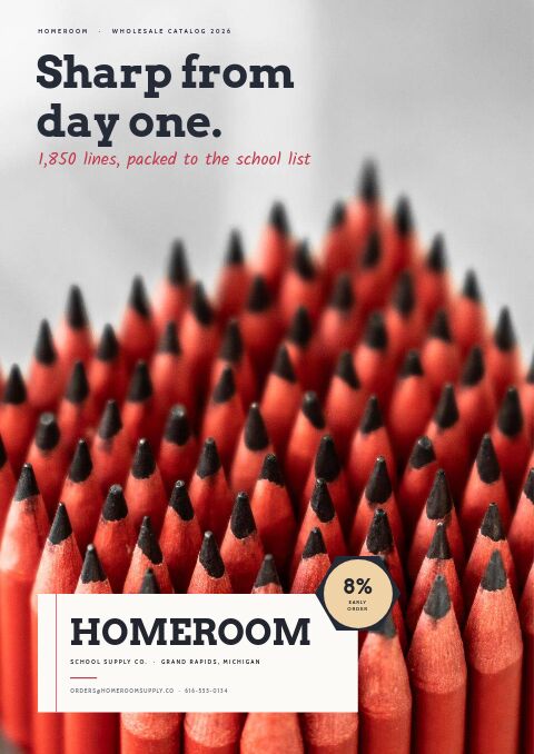 School Supplies Premium — Cover · poster page