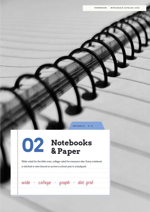 School Supplies Premium — Collection Divider page