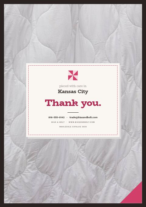 Sewing & Quilting Premium — Back Cover page