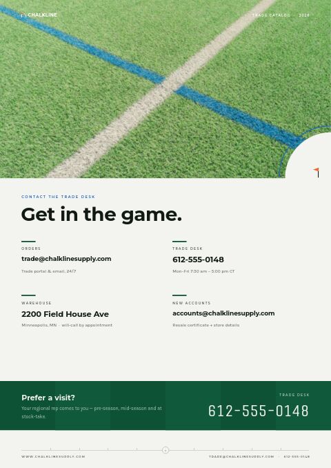 Sports & Outdoors Premium — Contact / Info page
