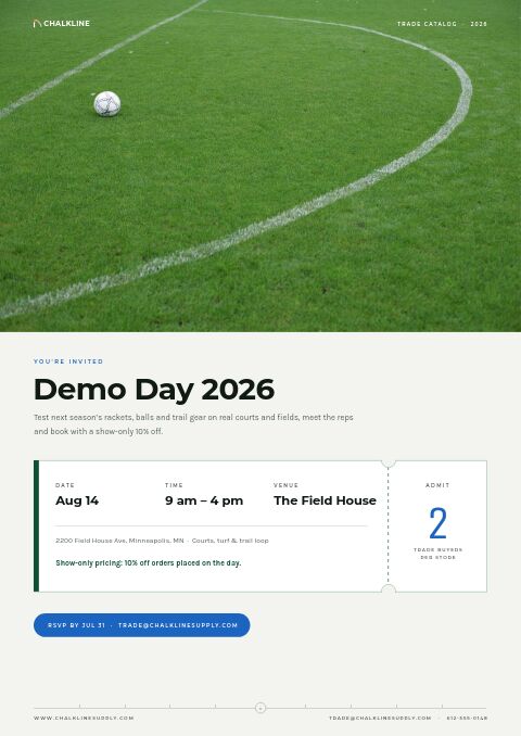 Sports & Outdoors Premium — Event / Launch page
