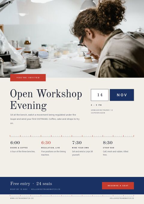 Watches Premium — Event / Launch page