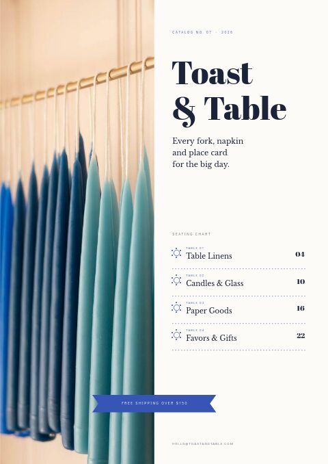 Wedding Supplies Premium — Cover · split page
