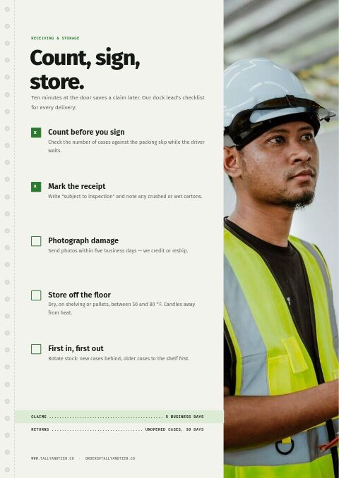 Wholesale & B2B Premium — Care Instructions page
