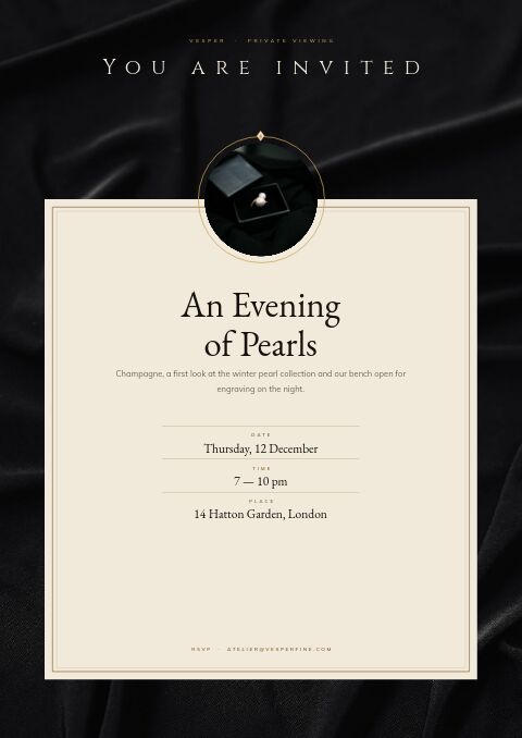 Jewelry & Accessories — Event / Launch page