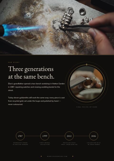 Jewelry & Accessories — Brand Story page