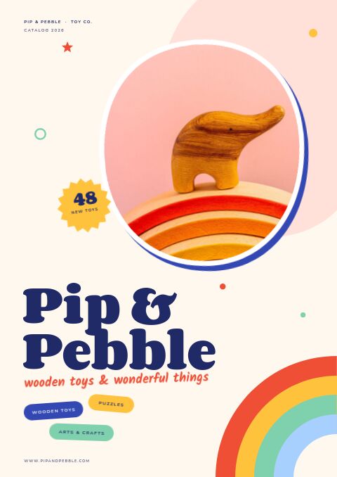 Kids & Toys catalog template cover