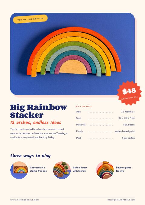 Kids & Toys — Featured Product page
