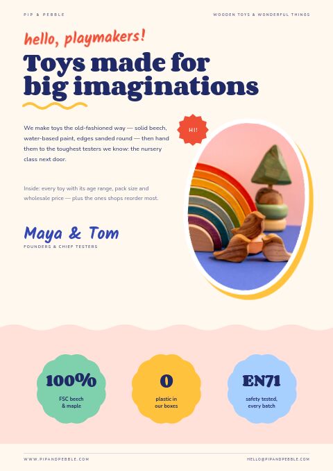 Kids & Toys — Welcome / About page