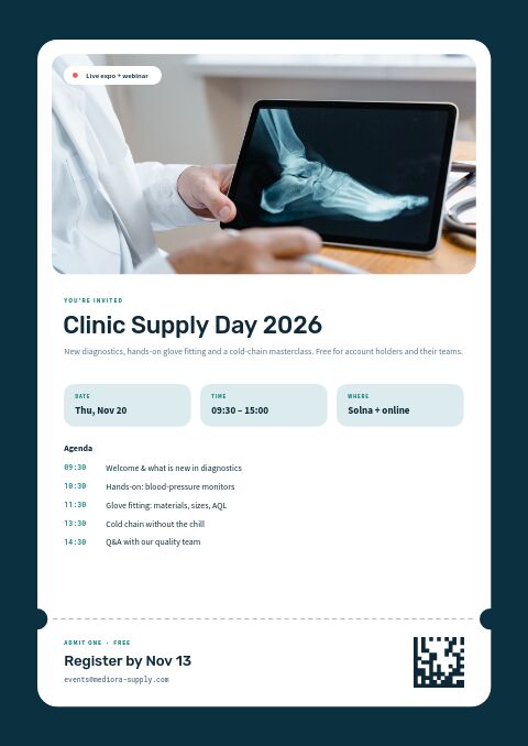 Health & Medical — Event / Launch page