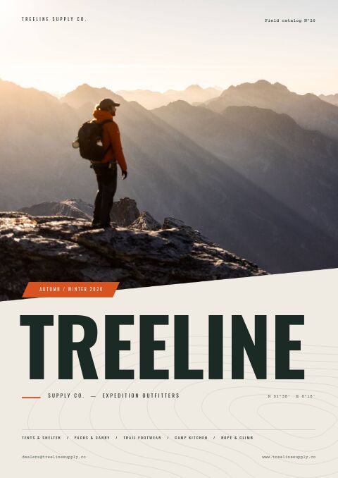 Outdoor & Adventure catalog template cover