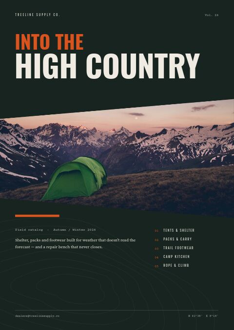 Outdoor & Adventure — Cover · band page