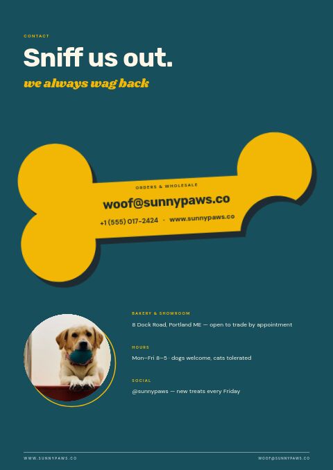 Pet Supplies — Contact / Info page