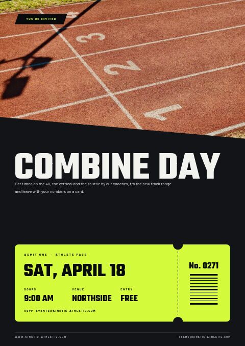 Sports & Fitness — Event / Launch page