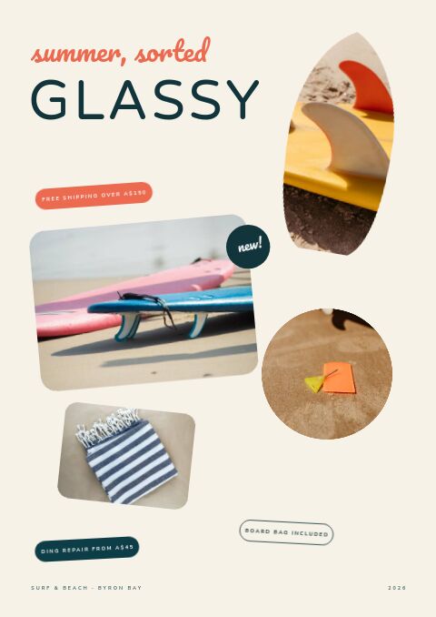 Surf & Beach — Cover · sticker page