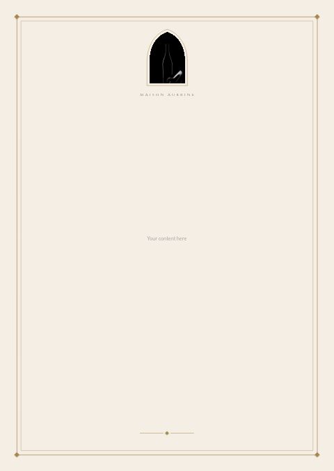 Wine & Spirits — Framed Blank page