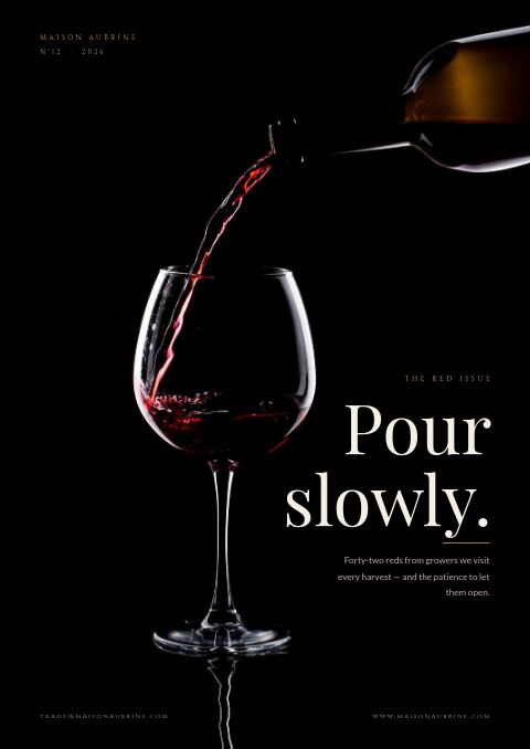 Wine & Spirits — Cover · poster page