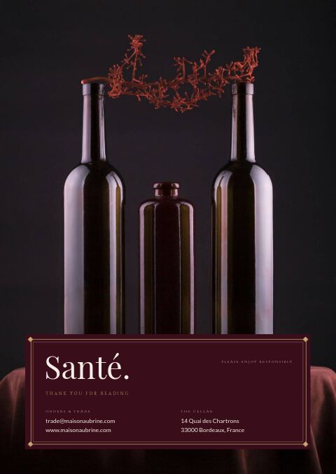 Wine & Spirits — Back Cover page