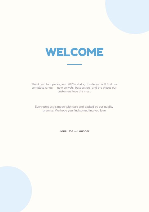 Baby & Kids — Welcome page