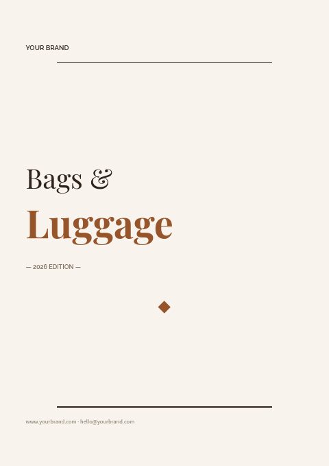 Bags & Luggage catalog template cover
