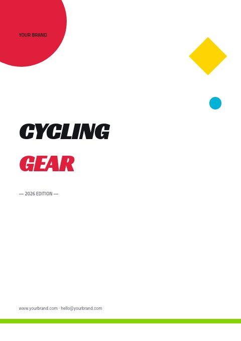 Cycling catalog template cover