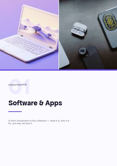 Digital Products — Divider page