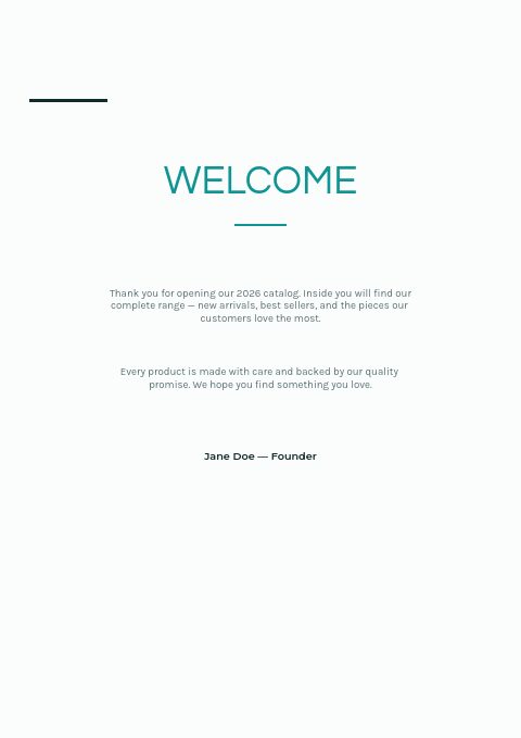 Eyewear — Welcome page