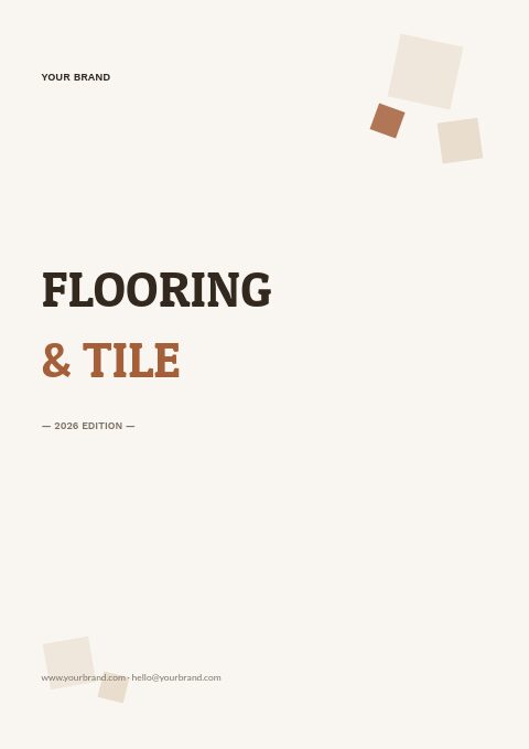 Flooring & Tile catalog template cover