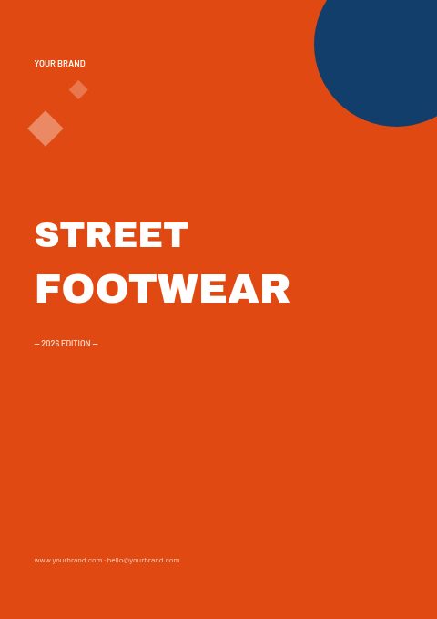 Footwear catalog template cover
