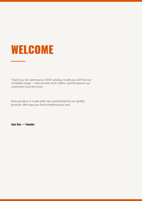 Hardware & Tools — Welcome page
