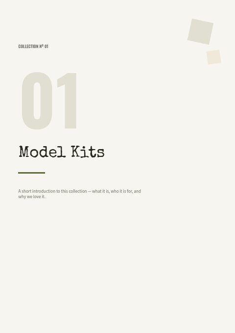 Hobby & Collectibles — Divider page