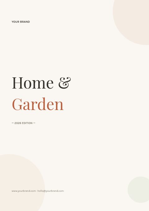 Home & Garden catalog template cover