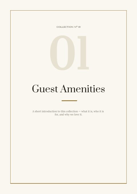 Hotel Supplies — Divider page